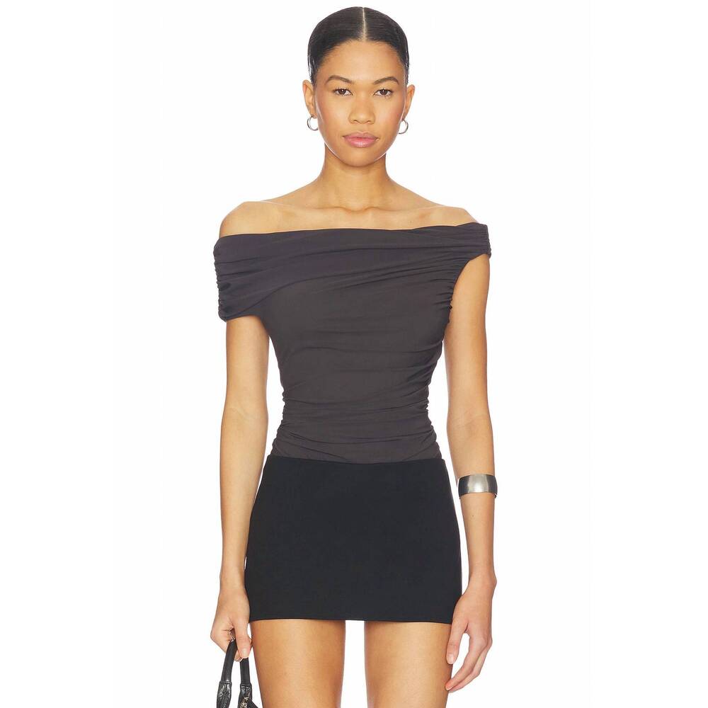 NEW AGOLDE sherilyn bodysuit in carob